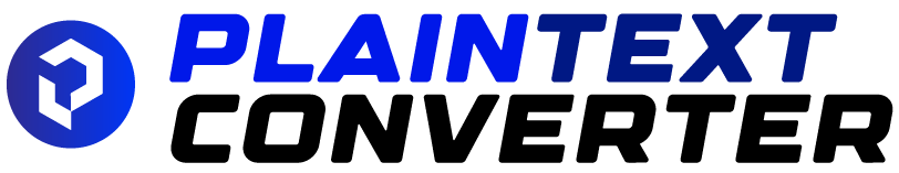 Plain text converter logo